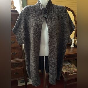 Bobbie Brooks Size 3x Women’s Open Front Sweater 48” Bust 30” Length Gray